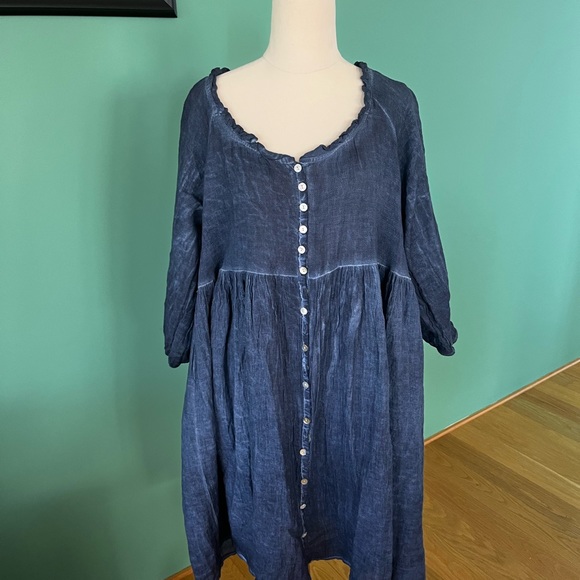Picnic blue babydoll dress - Picture 2 of 5